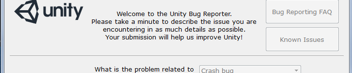 Unity Bug Submit